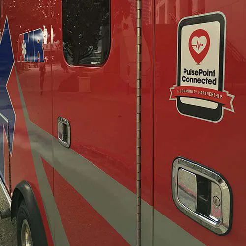 PulsePoint Connected Apparatus Decal.